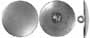 Small Regimental Coat Buttons,
3/4" diameter, nickel silver